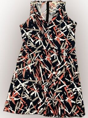 Michael Kors V-Neck Sleeveless Drop Waist Dress. Women’s Size L